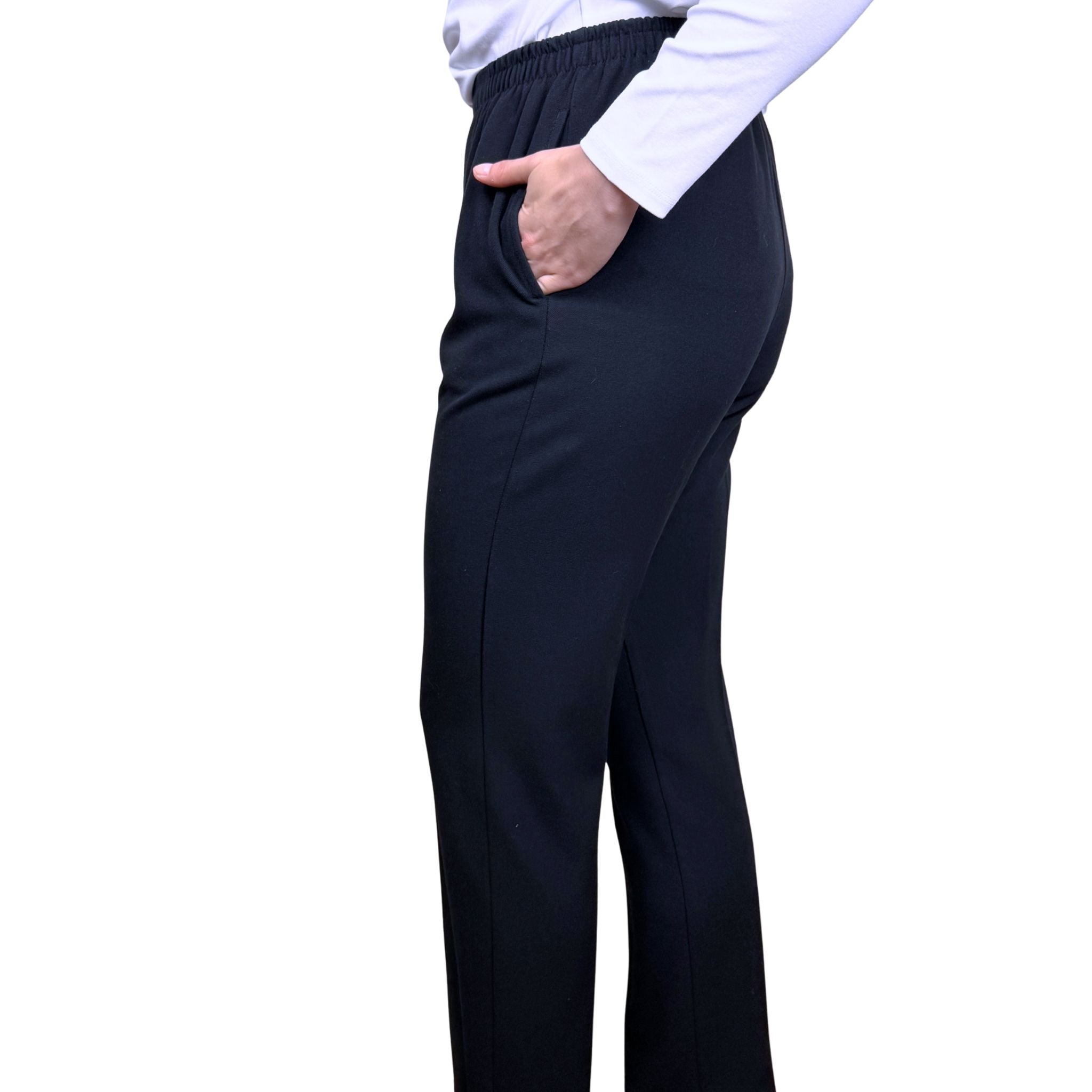 Jillian Thermal Twill Pant - BLACK