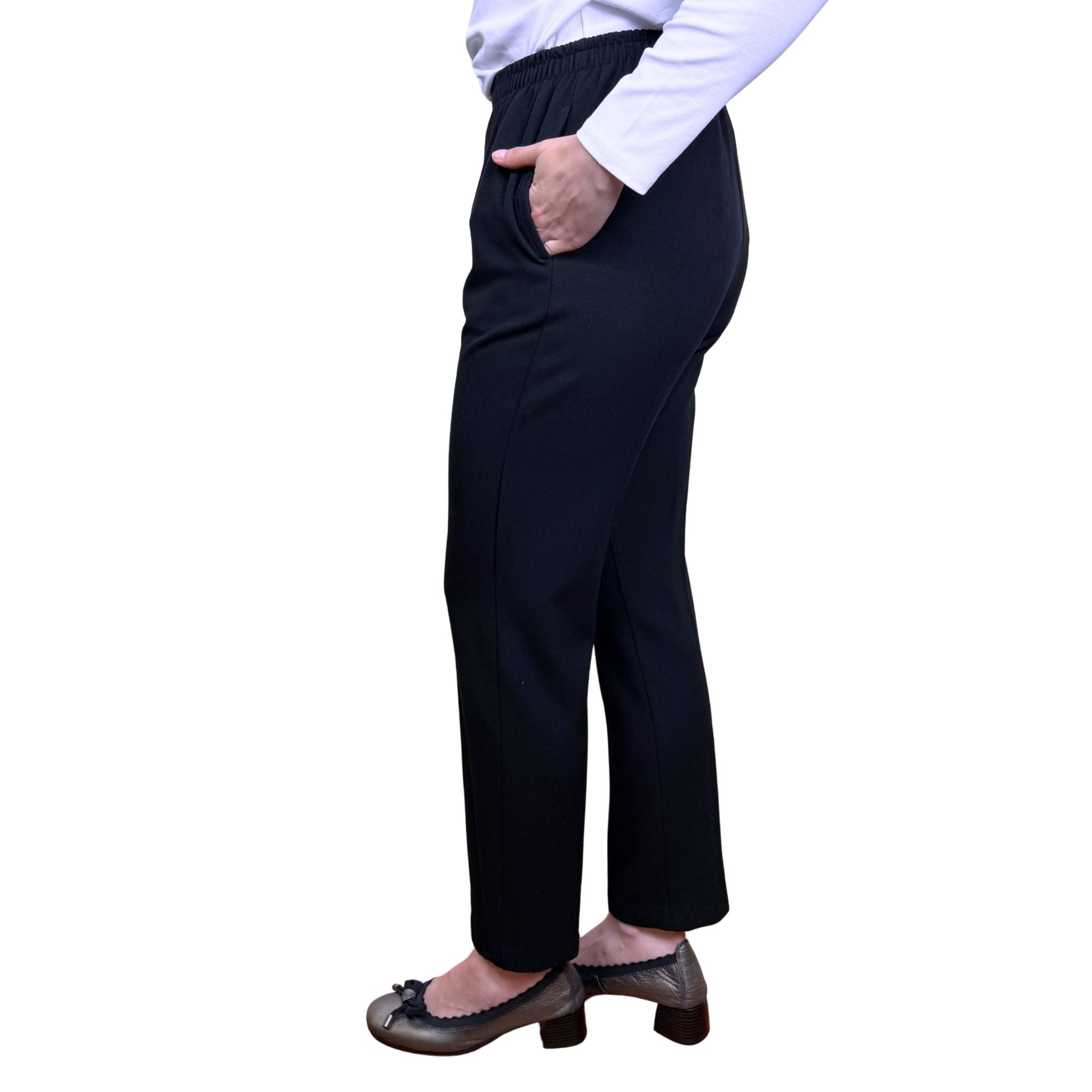 Jillian Thermal Twill Pant - BLACK
