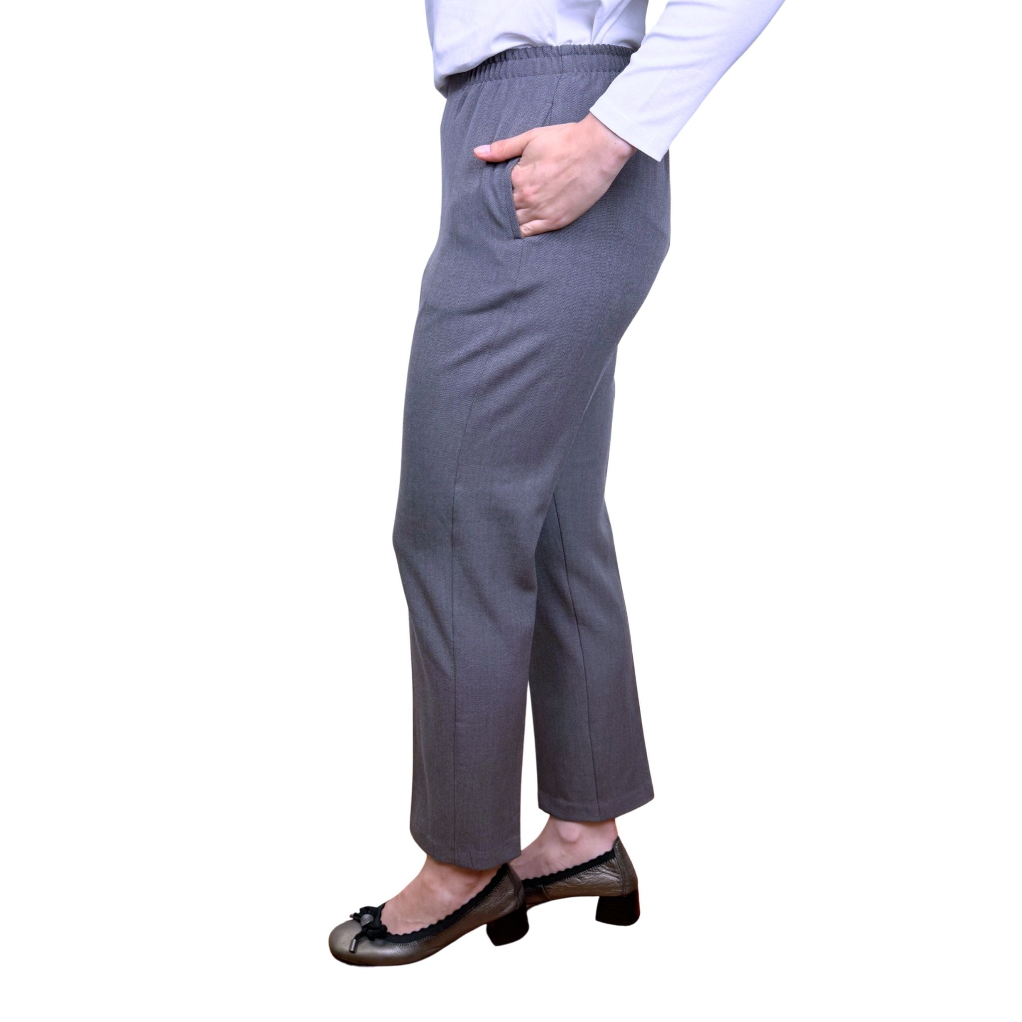 Jillian Thermal Twill Pant - TAUPE
