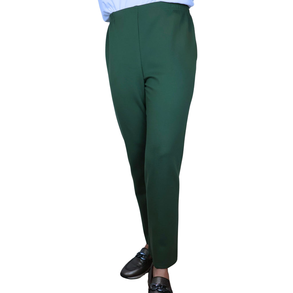 Formation Perfect Ponte Flat Front Pant - OLIVE