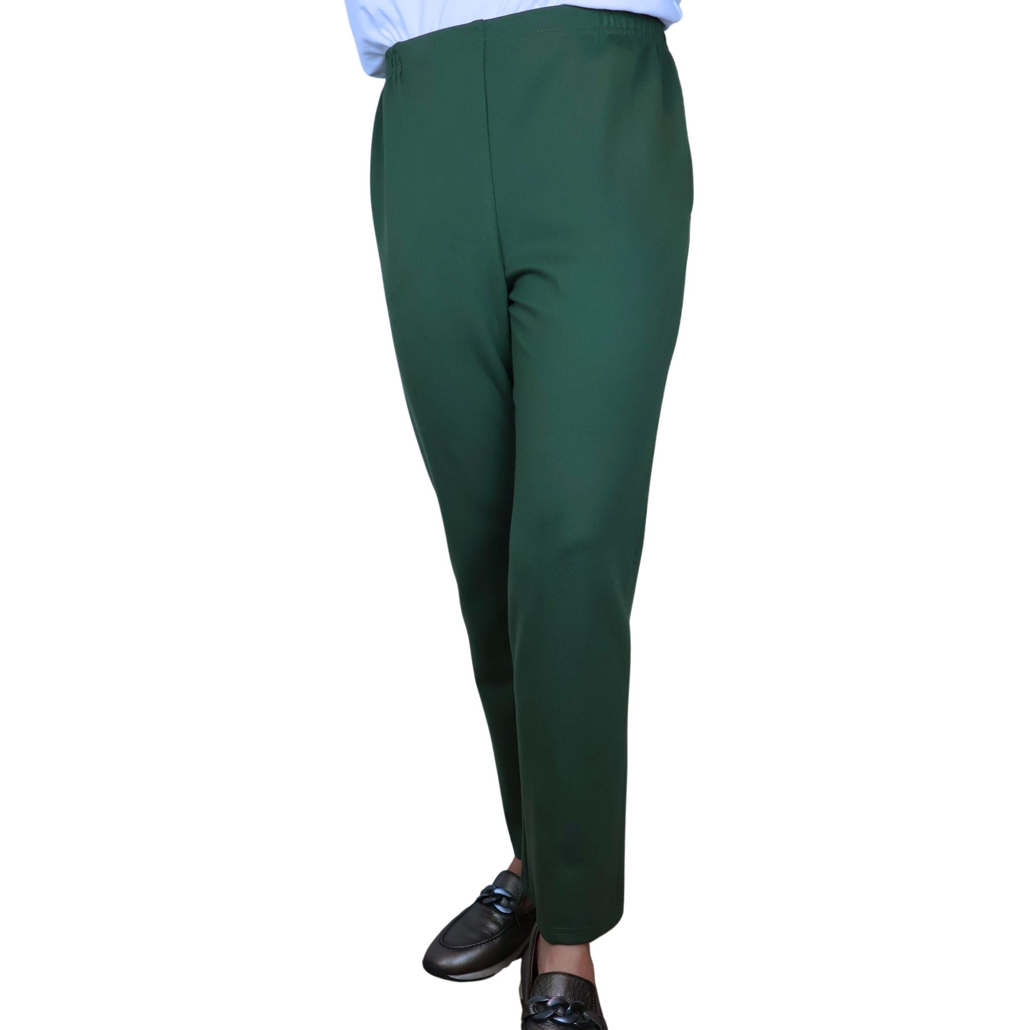 Formation Perfect Ponte Flat Front Pant - OLIVE