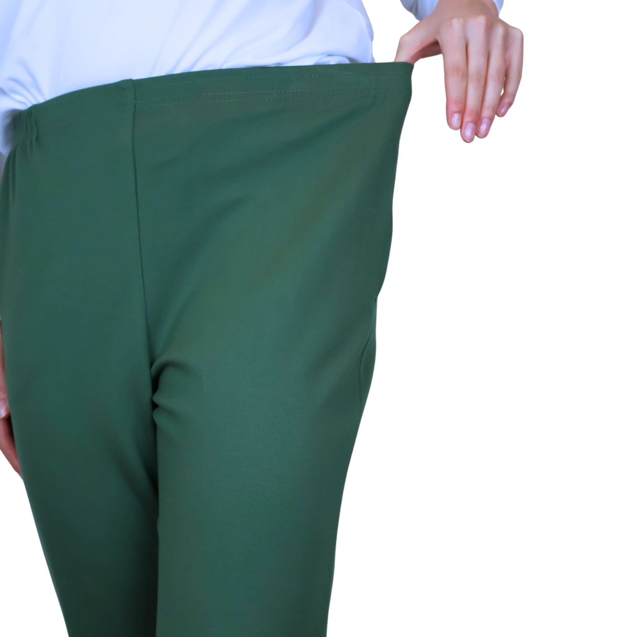 Formation Perfect Ponte Flat Front Pant - OLIVE