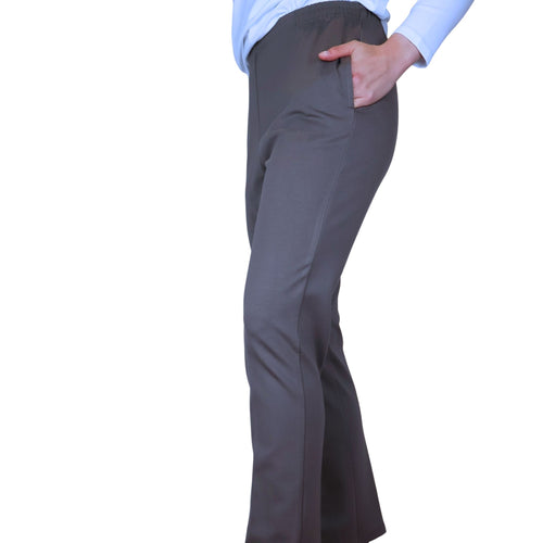 Formation Perfect Ponte Flat Front Pant - TAUPE