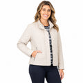 Renoma Origin Rib Trim Quilted Jacket - PARCHMENT