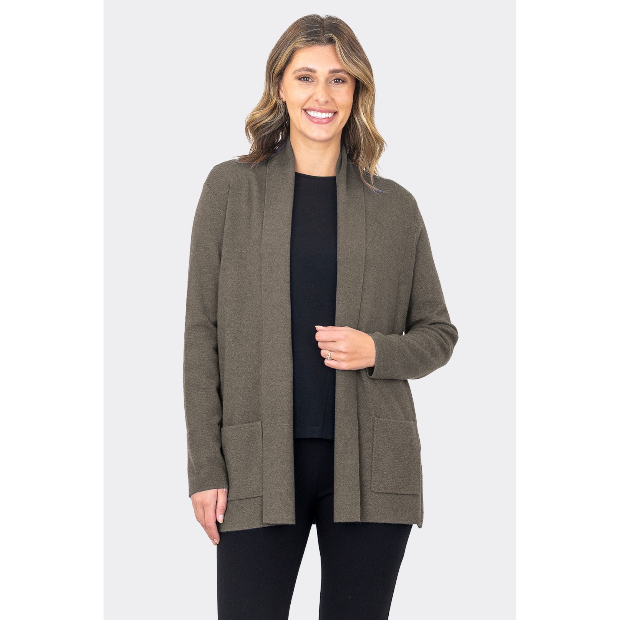 Bailey E2E Knit Cardigan - MOCHA