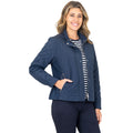 Renoma Origin Rib Trim Quilted Jacket - NAVY