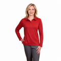 Kimmy Long Sleeve Polo Top - RUSTIC
