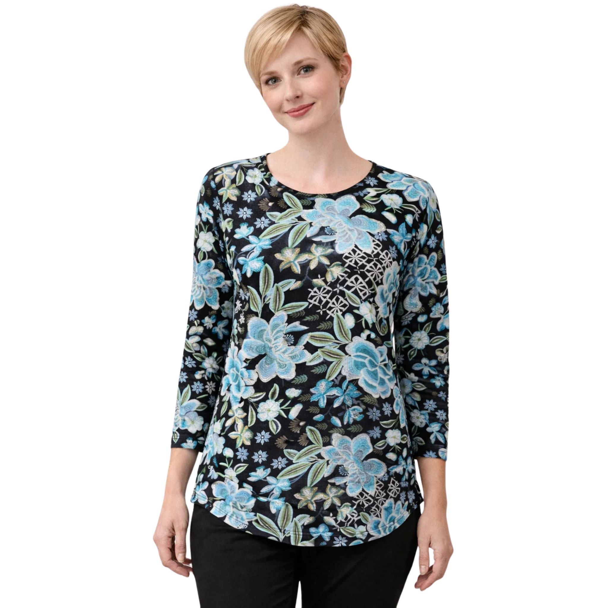 Maglia Hayley Pleat Back Long Sleeve Top