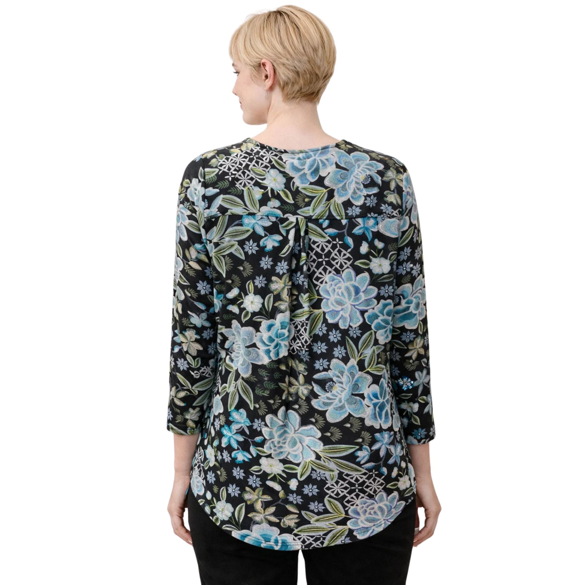 Maglia Hayley Pleat Back Long Sleeve Top