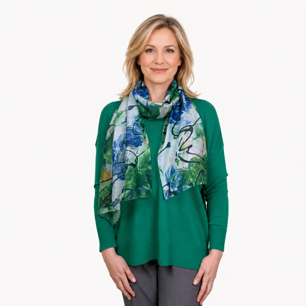 Jillian V Neck Sweater - EMERALD