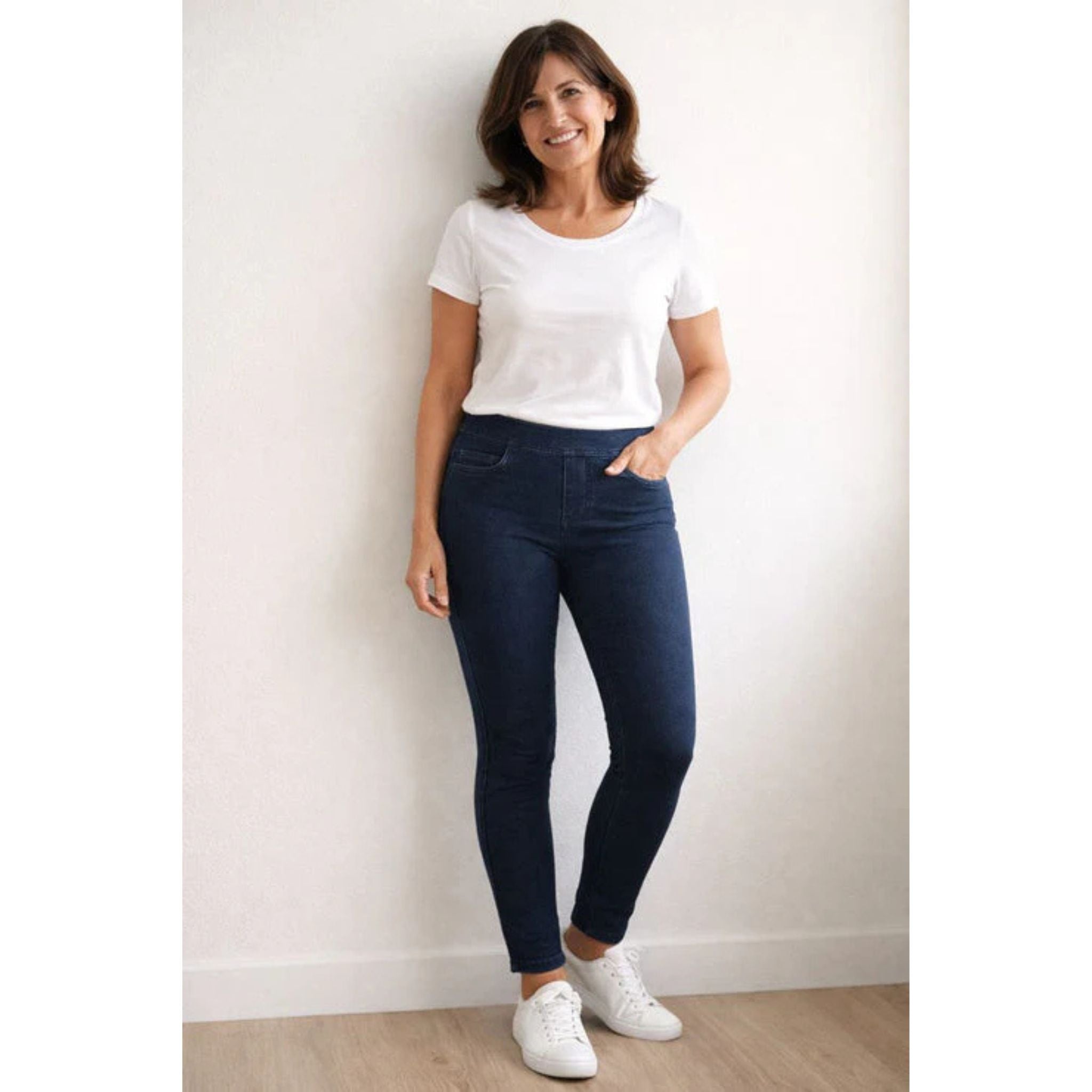 Renoma Cleo Leisure Pant - Denim