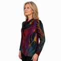 Renoma Burnout Top With Snood - Giselle